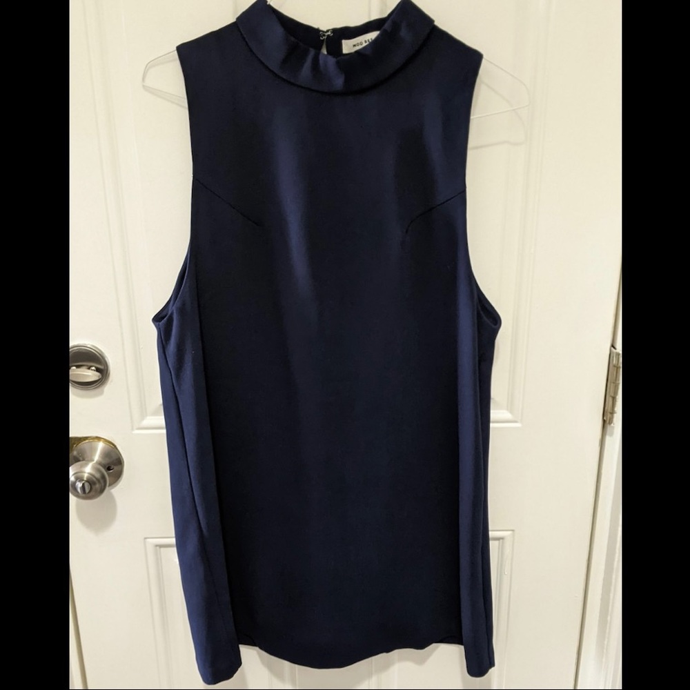 Navy shift dress